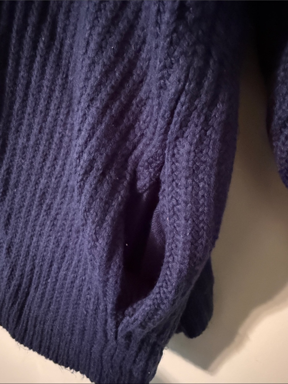 Denim 24/7 Navy Open-Front Ribbed Cardigan - Picture 5 of 6